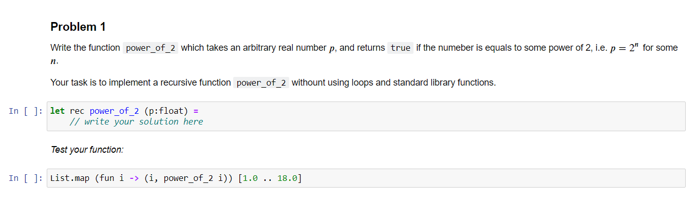 Solved Use Functional F# style for writing | Chegg.com