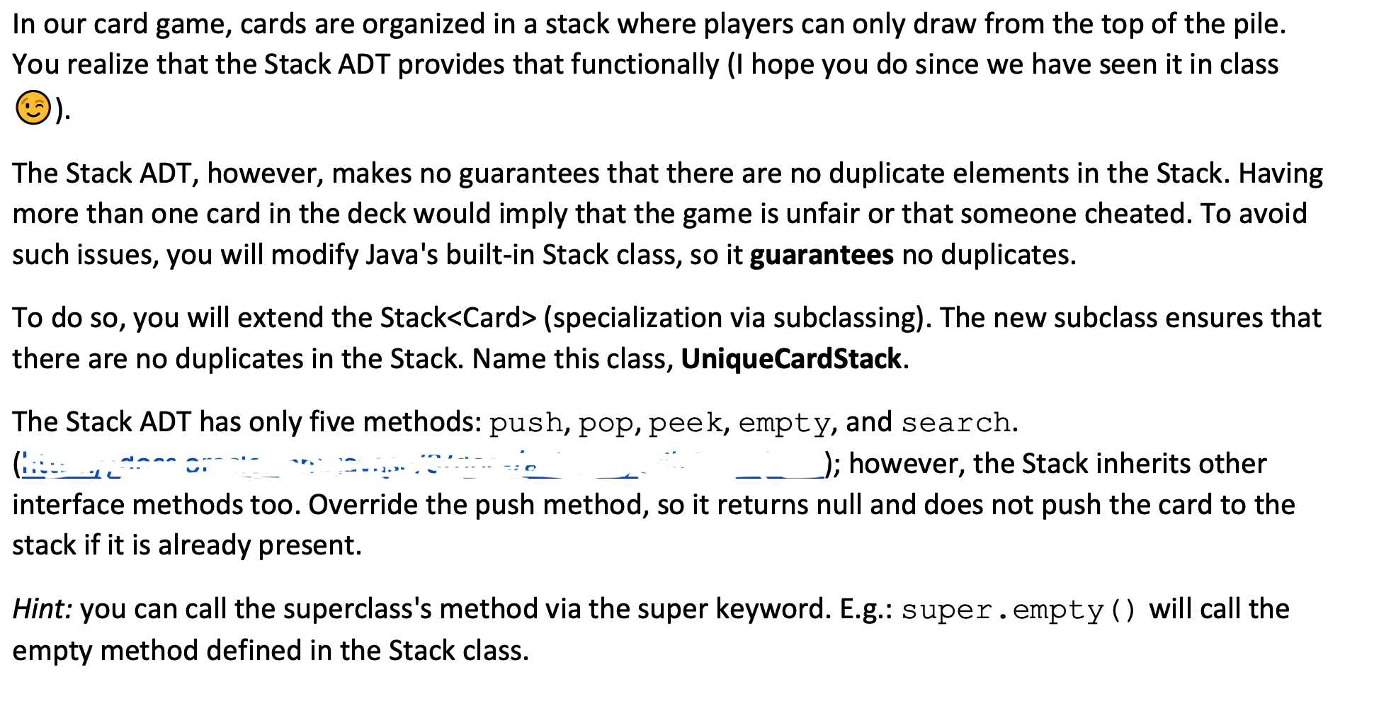Solved You are writing code to represent cards in a card | Chegg.com