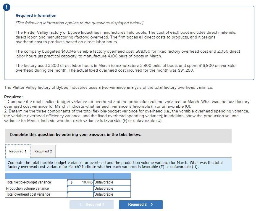 Solved Required Information The Following Information Chegg