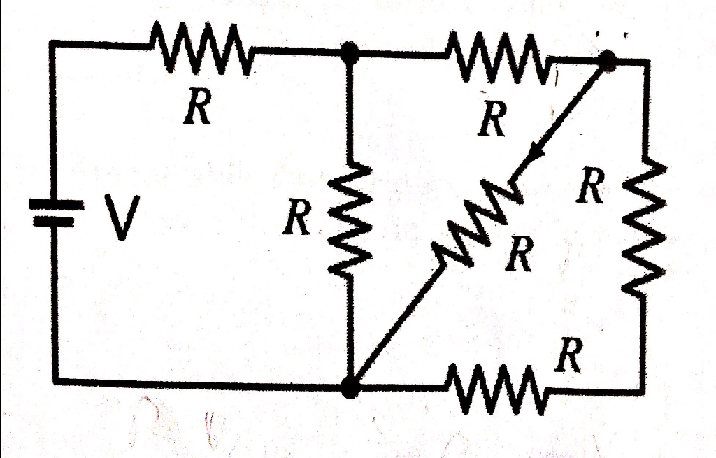 Solved Six identical resistors with resistance R are