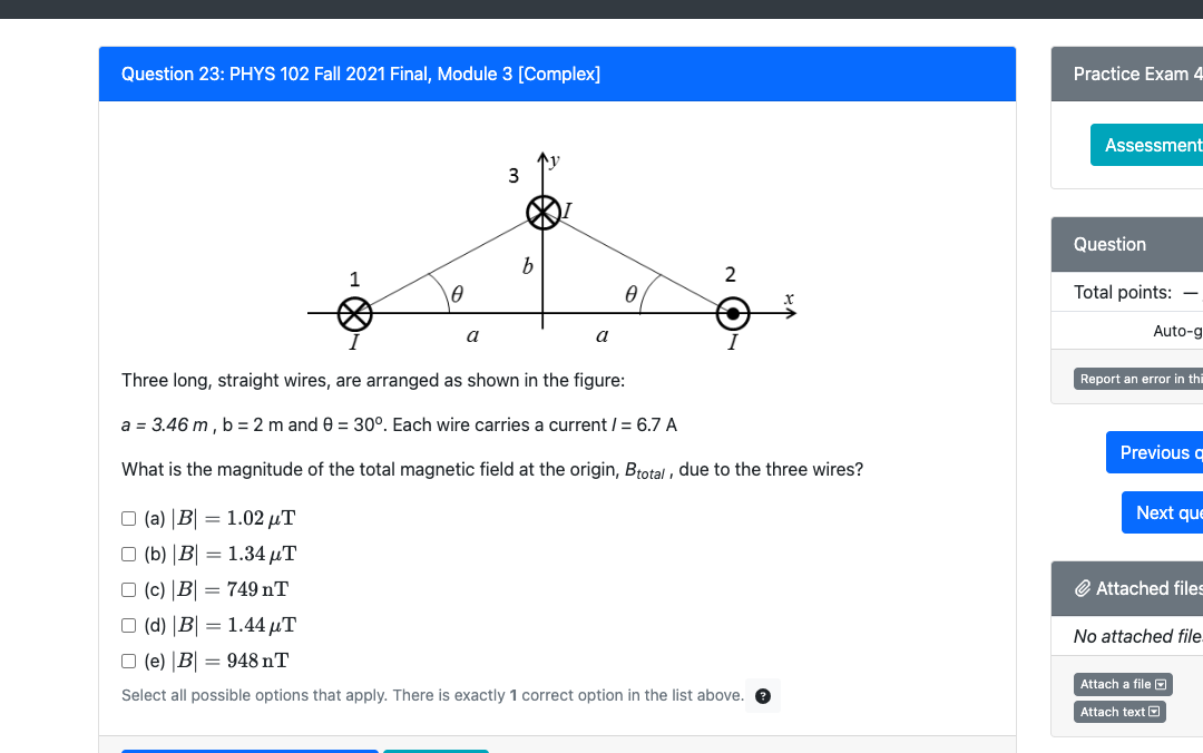 Solved Question 23: PHYS 102 Fall 2021 Final, Module 3 | Chegg.com