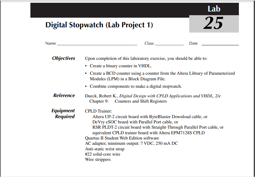 Solved For this lab, submit A SINGLE Digital (.dig