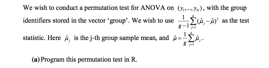 Hint The Sample Group Mean Can Be Found By R Com Chegg Com