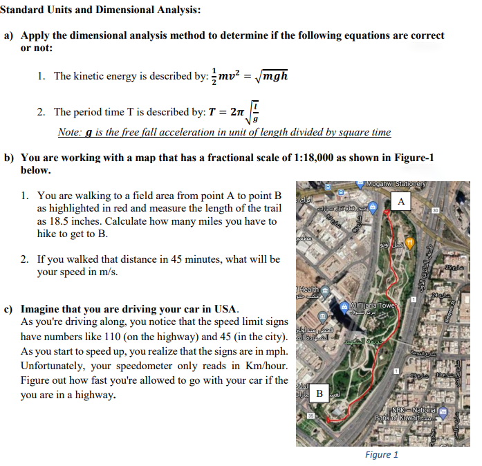 Solved Standard Units and Dimensional Analysis: a) Apply the | Chegg.com
