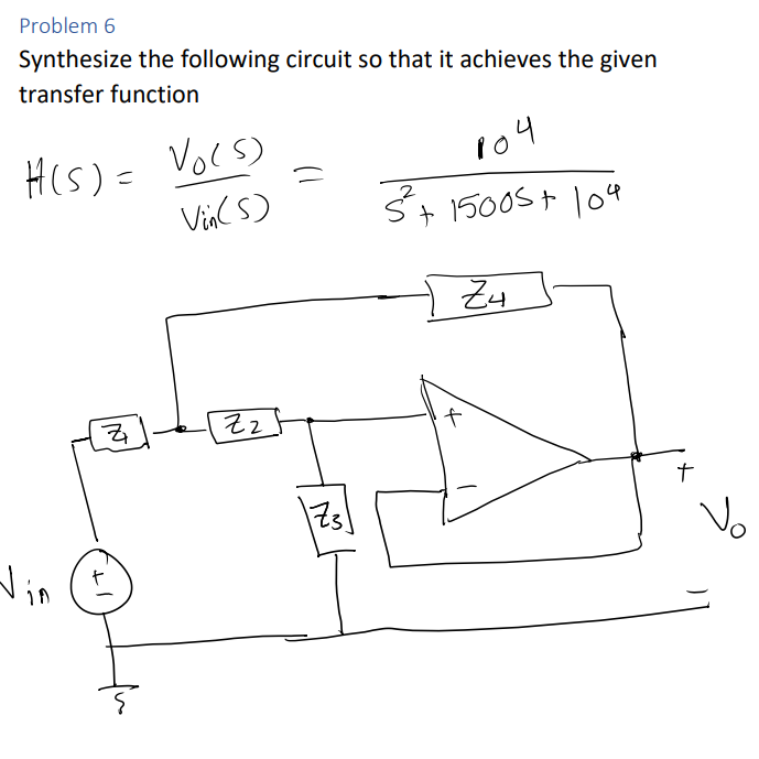 Solved Problem 6 Synthesize the following circuit so that it | Chegg.com