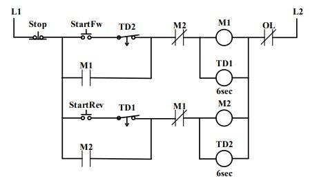 Solved The Following Figure Shows The Reversing Motor 