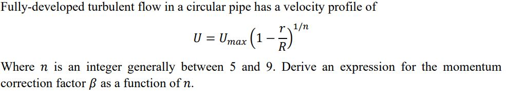 Solved Fully-developed turbulent flow in a circular pipe has | Chegg.com