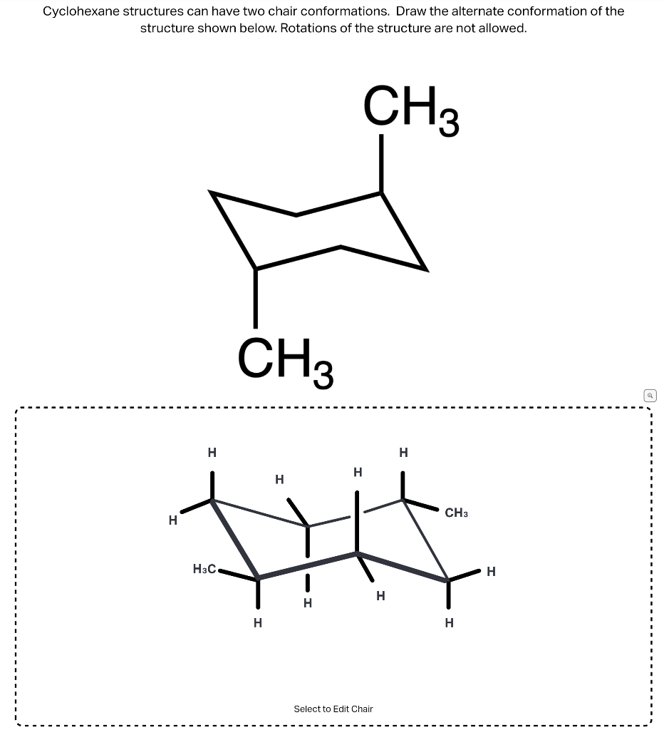 cyclohexane structure chair