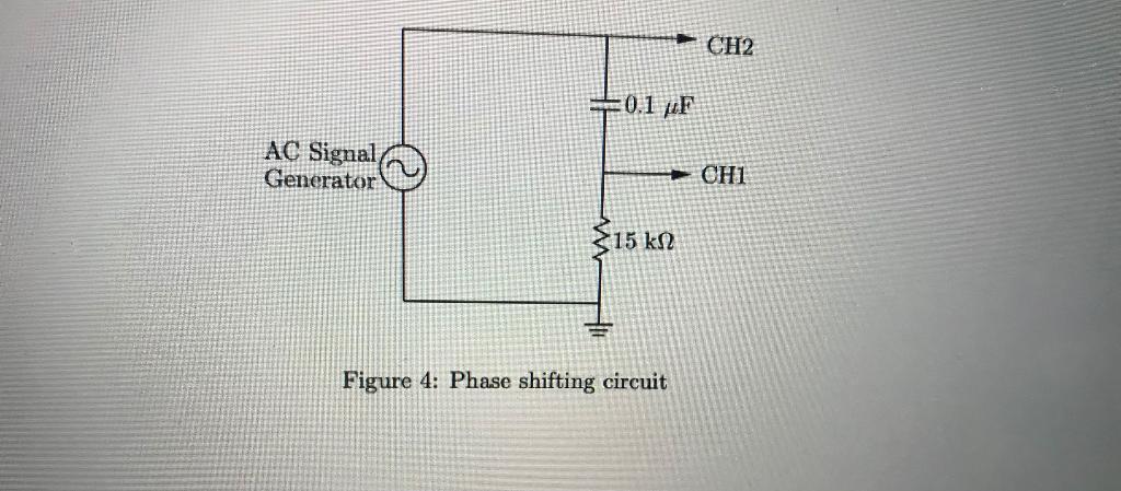 Solved 15 k-2 +1 uF AC Signal Generator CH1 CH2 -1 4F 15 k2 | Chegg.com