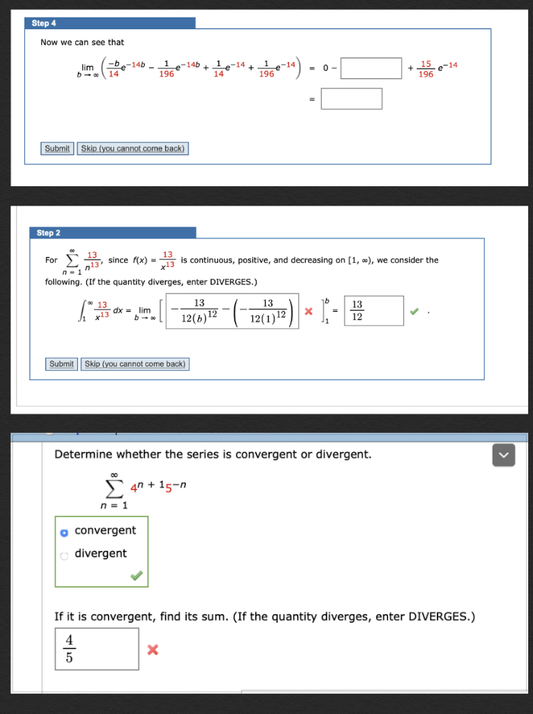 Solved Step Now We Can See That B-14b - 14b 1e-14 196 1 15 | Chegg.com