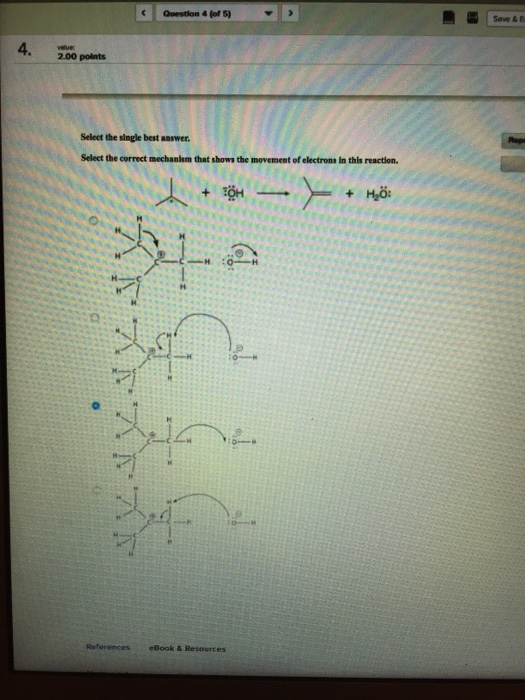Solved Question 4 (of 5) Save & Ea .2.00 points Select the | Chegg.com