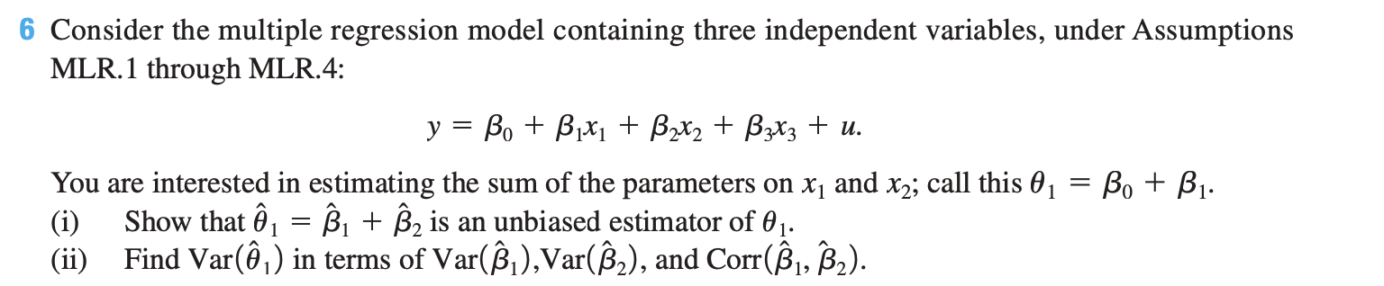 Solved Consider The Multiple Regression Model Containing | Chegg.com