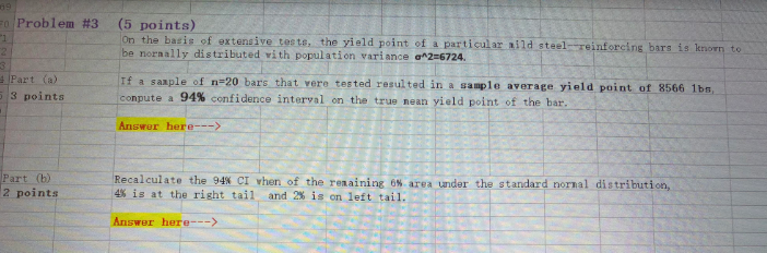 Solved Could you please use the excel formula to solve | Chegg.com
