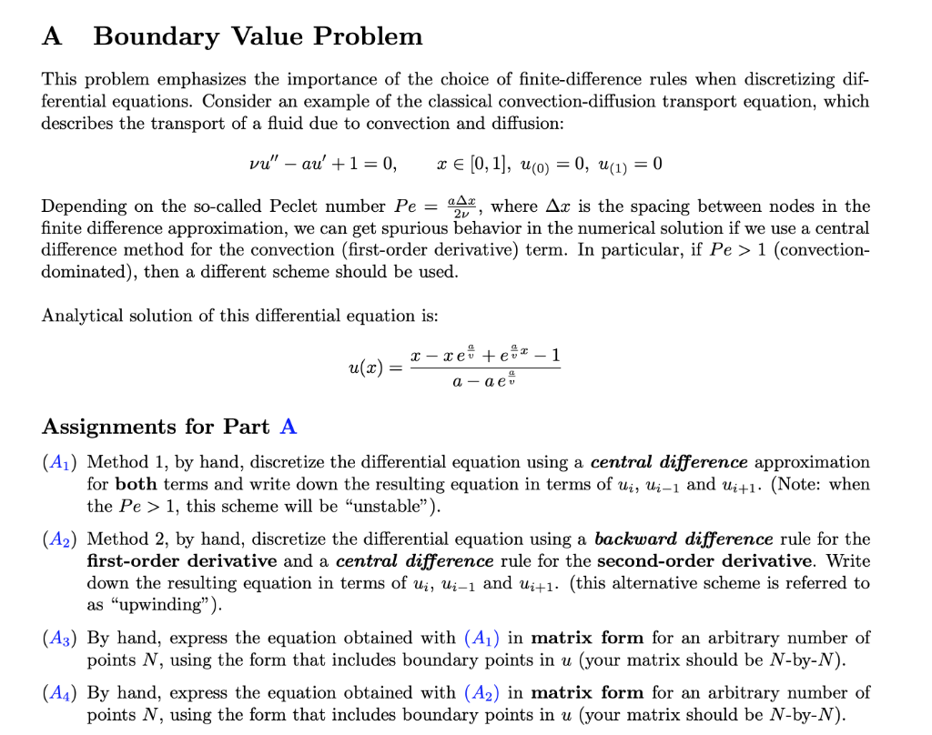 A Boundary Value Problem This problem emphasizes the | Chegg.com
