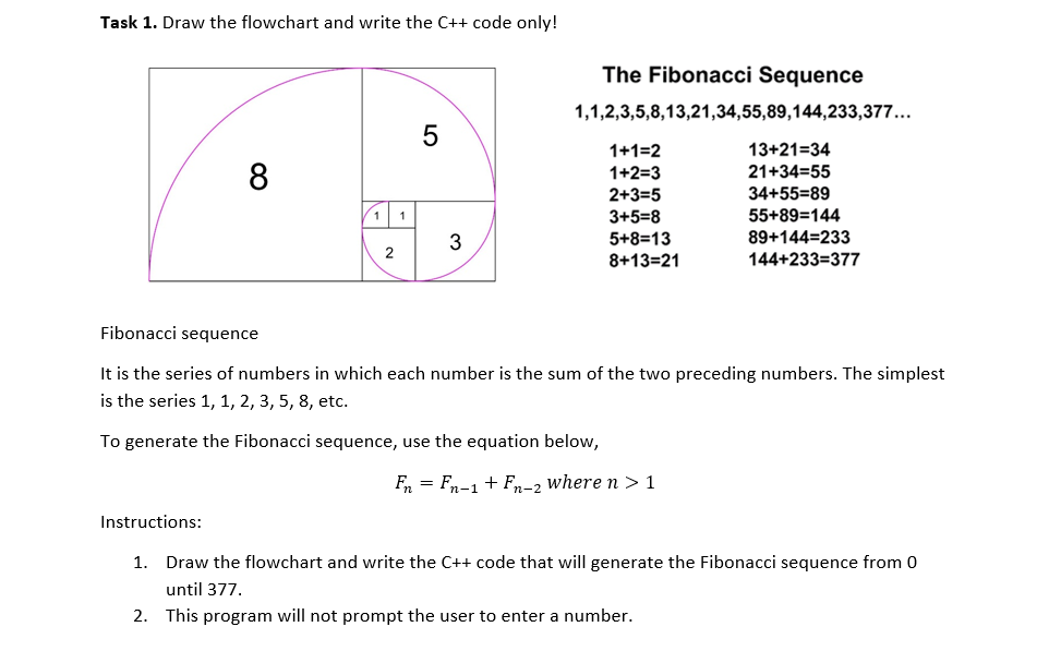 Solved Task 1 Draw The Flowchart And Write The C Code Chegg Com