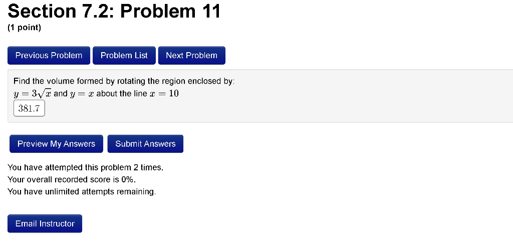 Solved Section 7.4: Problem 4 (1 point) Previous Problem | Chegg.com