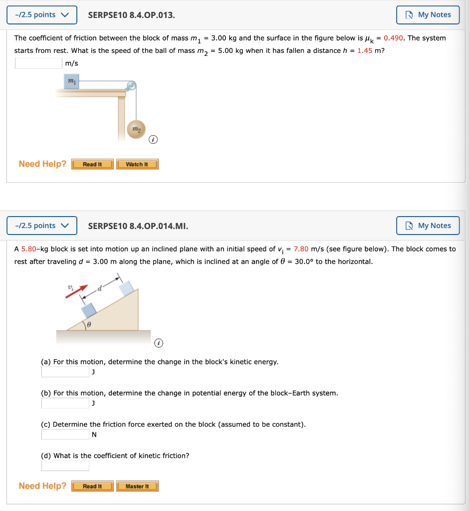 Solved | -12.5 Points | SERPSE10 8.4.OP.013. My Notes The | Chegg.com