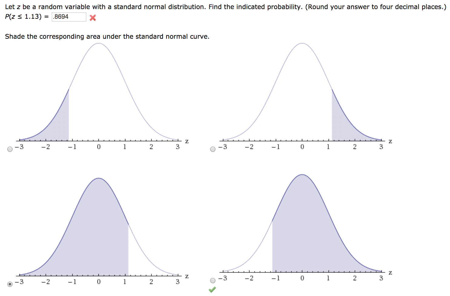 Solved Find Z Such That 85 Of The Standard Normal Curve Chegg Com