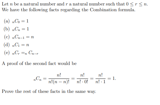 Solved Let N Be A Natural Number And R A Natural Number Such | Chegg.com