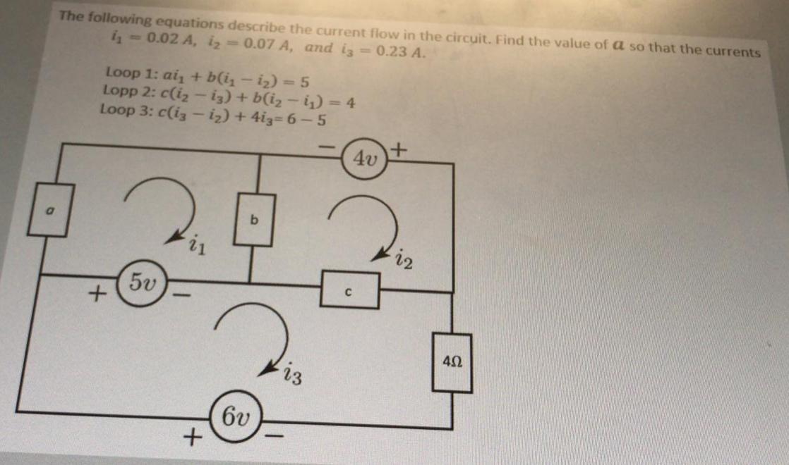 [Solved] The following equations describe the current flo