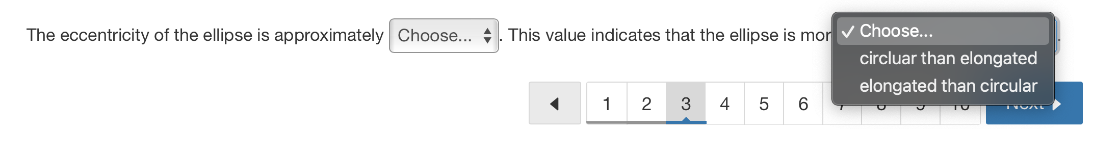 Solved How does the value of the eccentricity of the ellipse | Chegg.com