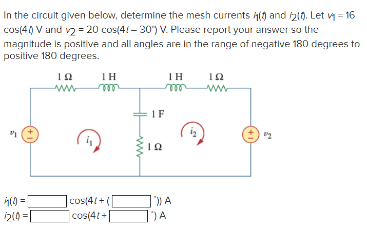 Solved In the circuit given below, determine the mesh | Chegg.com