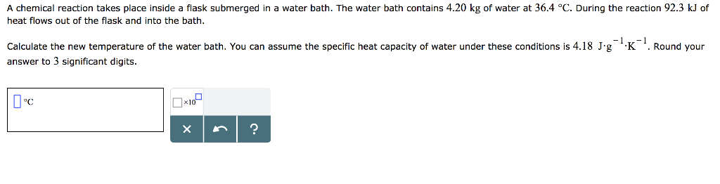 Solved A chemical reaction takes place inside a flask | Chegg.com