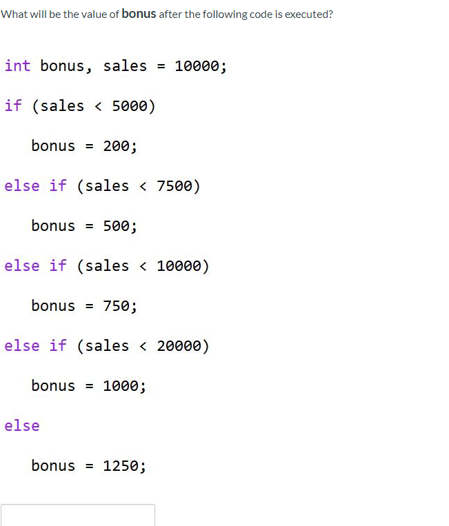 Solved What will be the value of bonus after the following | Chegg.com