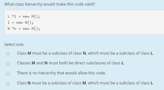 Solved Which is a valid way to extend a class in C#? X