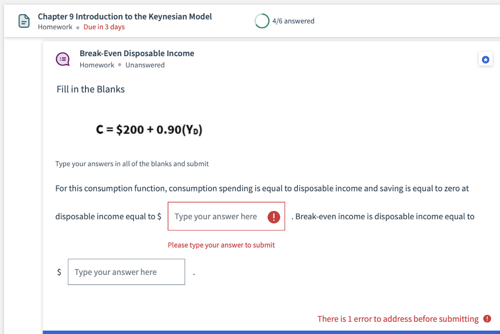 Solved = Chapter 9 Introduction to the Keynesian Model