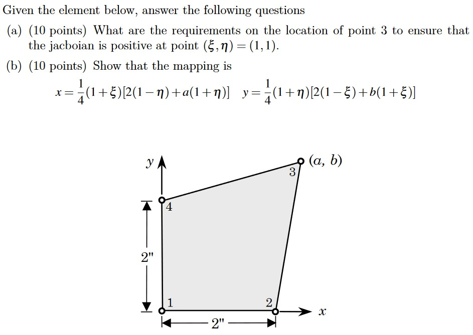 Solved Given the element below, answer the following | Chegg.com