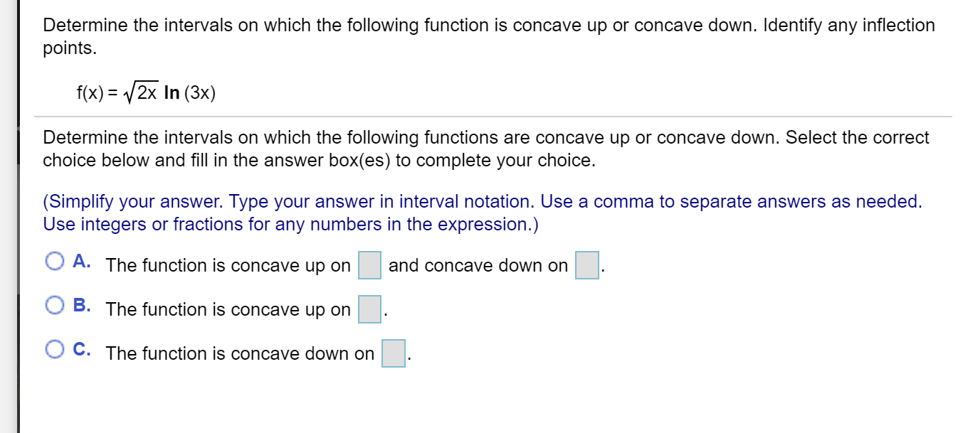 Solved Determine the intervals on which the following | Chegg.com