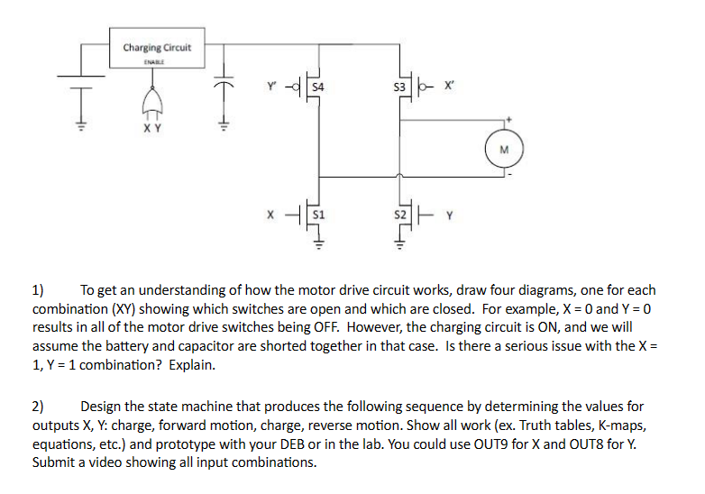 Solved To get an understanding of how the motor drive Circuit Diagram