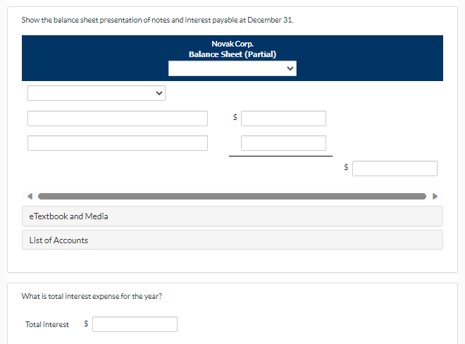 Solved Post to the accounts Notes Payable, Interest Payable, | Chegg.com