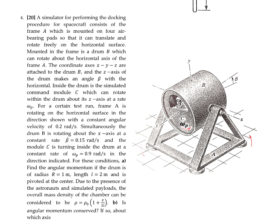 Solved [20] A simulator for performing the docking procedure | Chegg.com