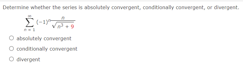 Solved Determine whether the series is absolutely | Chegg.com