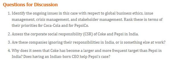 Solved Coke’s Response Coke started with a more aggressive | Chegg.com