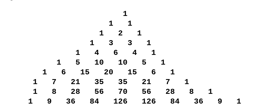 Solved write a c++ program to display a Pascal's triangle | Chegg.com