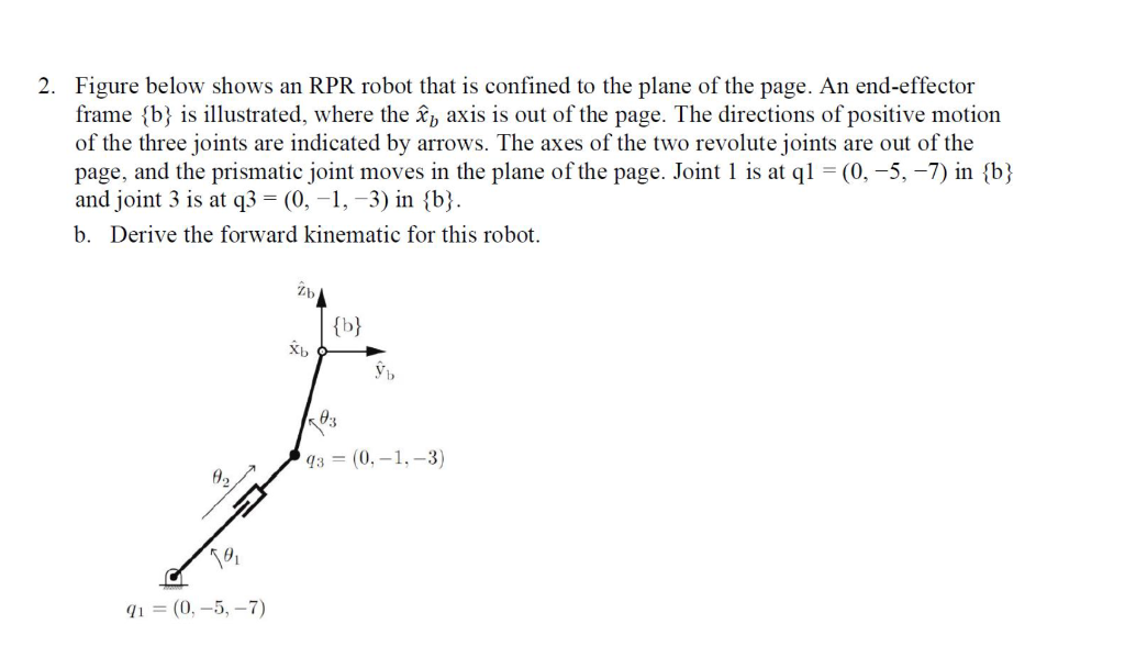Solved 2. Figure below shows an RPR robot that is confined | Chegg.com