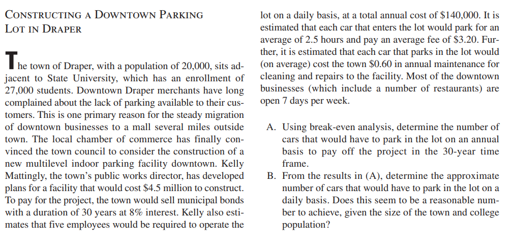 The Effects of Parking Lots on Businesses