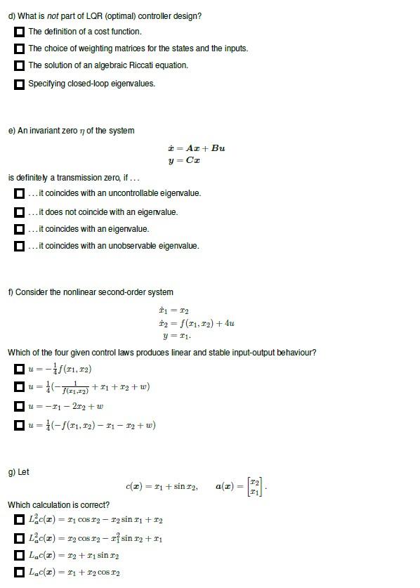 Solved Problem 6 Short questions (14 credits) Answer the | Chegg.com