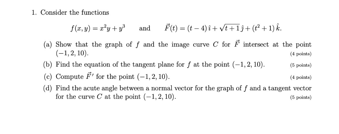 Solved 1 Consider The Functions F X Y X Y Y3 And F Chegg Com