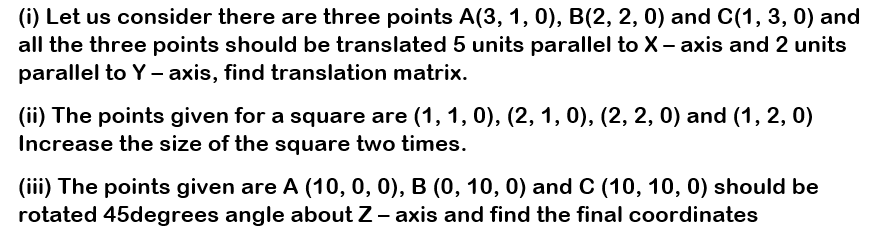 Solved (i) Let us consider there are three points A(3, 1, | Chegg.com