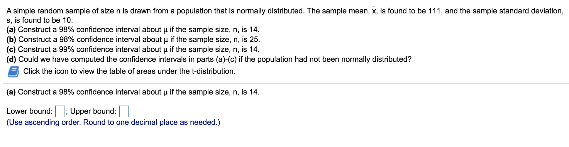 Solved A simple random sample of size n is drawn from a | Chegg.com