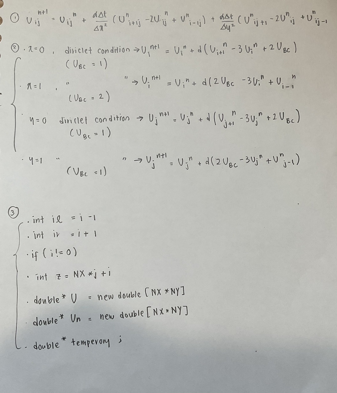 Solved two dimensional diffusion equationBoundary | Chegg.com