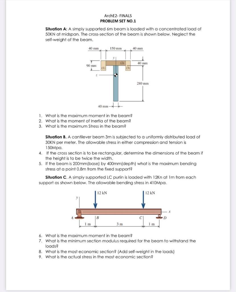 solved-situation-a-a-simply-supported-6m-beam-is-loaded-chegg
