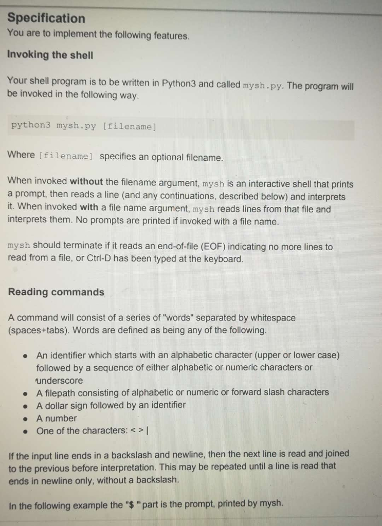 QUESTION: I really appreciate in advance, shell | Chegg.com