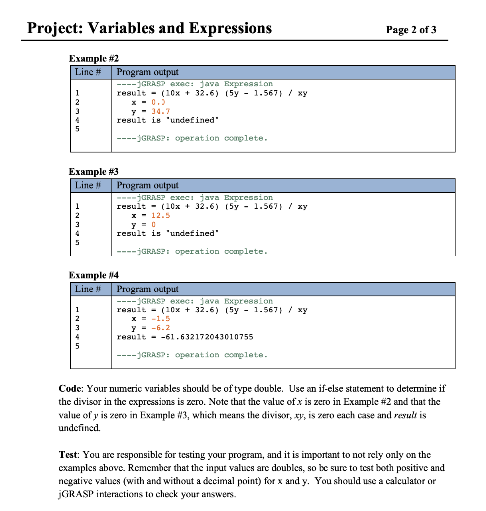 Solved Variables and Expressions I already attempted this | Chegg.com