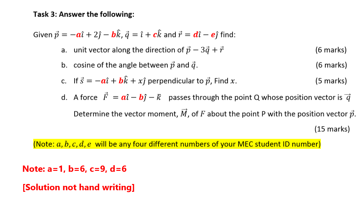 Solved Task 3 Answer The Following Given P Ai 2ſ Chegg Com