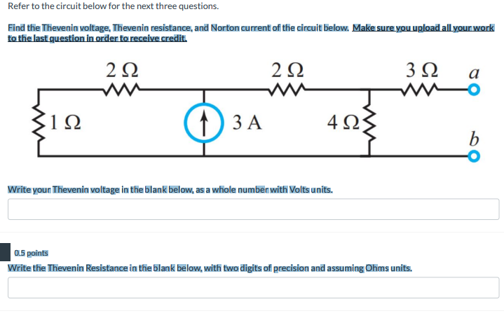 Solved Refer to the circuit below for the next three | Chegg.com